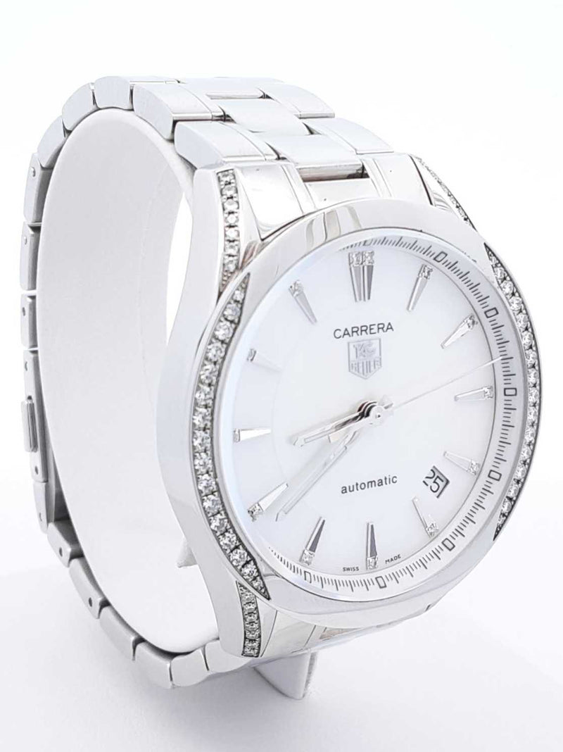 Tag Heuer Carrera Diamond & Stainless Steel 36mm Watch Fw0425lrzxdu