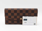 Louis Vuitton Emilie Wallet In Damier Ebene Coated Canvas Fw1025oxzdu
