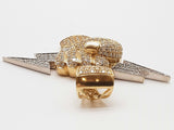 5.17 Cttw Diamonds 10k Two-tone Gold 22.4g Lightning Bolt Pendant Do0725oxzxde