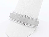 10k White Gold 4.9 Grams Plain Wedding Band Size 10 Aa0926oorsa