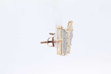 Diamond Stud Screwback Earrings In 10k Yellow Gold 5 Grams Eb1224lwrsa