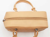 Chanel Mini Cambon Lambskin Beige / Tan Handbag Aa0826rrzsa