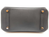 Hermes Birkin 25 Noir Black Swift Gold Hardware Handbag Do1125lirxzde