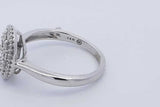 0.64cttw Diamond Ring In 14k White Gold 3.1 Grams Size 7 Eb0226lrxdu