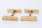 Tiffany & Co. 18k Yellow Gold Herringbone Bar Cuff Links 11.6 Grams Eb0326llxzde