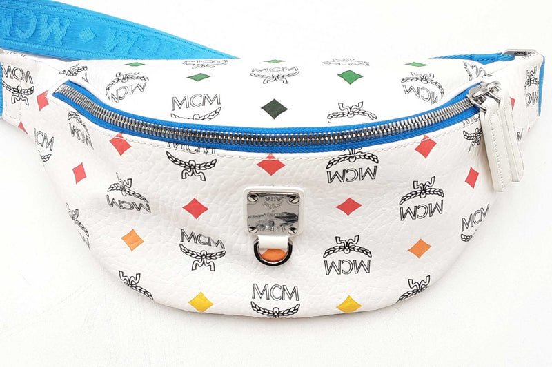 Mcm Fursten Visetos Belt Bag In Skyoptic Eb0225lcrsa