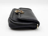 Tory Burch Amanda Mini Crossbody In Black Pebbled Leather Fw0126wrdu