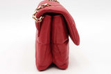 Versace Kleio Quilted Red Leather Crossbody Bag Eb0326pxzsa