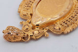 18k Yellow Gold Lady Fortuna Filigree Pendant 13.1 Grams Eb0526rcrsa