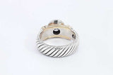 David Yurman Diamond 925 Sterling Silver Cable Ring 8.6 Grams Size 6 Eb0325orxsa