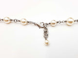 Chanel 2022 Crystal & Faux Pearl Long Silver-tone Necklace 42 Inch Fw0826irxdu