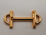 Hermes H Goldtone Metal 13mm Small Belt Buckle Do0126wrxde