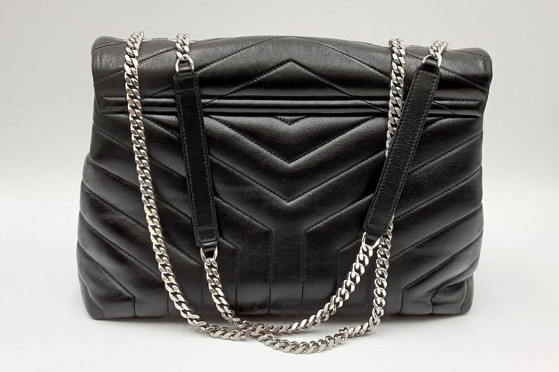 Yves Saint Laurent Quilted Black Leather Loulou Shoulder Bag Eb0524lpxzdu