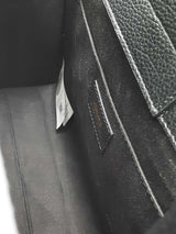 Versace Virtus Black Leather Top Handle Tote Bag Eb0726wxzsa