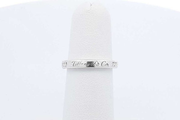 Tiffany & Co. Sterling Silver 727 Fifth Avenue New York Ring 2.7g Sz 5 Eb125oxdu