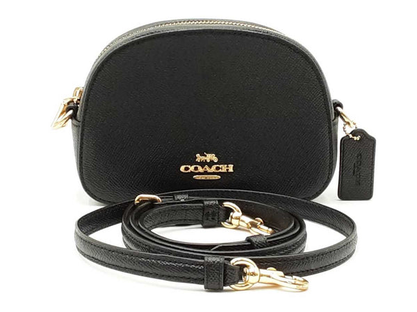 Coach Mini Serena Crossbody Bag In Black Pebble Leather Fw0725wzdu