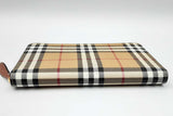 Burberry Archive Check Zip Around Continental Wallet Eb0624lcrdu