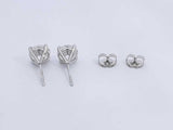 2.16ctw Lab Grown Diamond Stud Earrings In 14k White Gold 1.1 Grams Sd0723srxsa