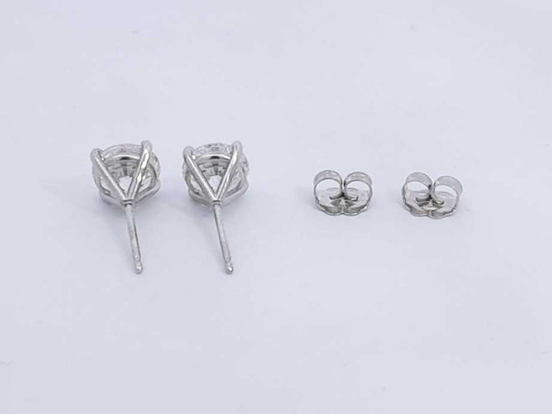 2.16ctw Lab Grown Diamond Stud Earrings In 14k White Gold 1.1 Grams Sd0723srxsa