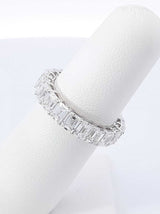5.01 Cttw Lab-grown Diamond & 14k Gold Eternity Ring 2.5g Size 5.5 Fw0326lorxdu