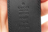 Gucci Black Leather Belt With Gold Tone Gg Buckle Size 75/30 Eb0425oxzdu