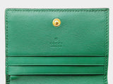 Gucci Ophidia Card Case Wallet In Emerald Green Python Leather Fw1025orzdu