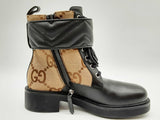 Gucci 678984 Size 6 Matelasse Gg Supreme Lace Up Boots Lh0624wrxde 144020005851