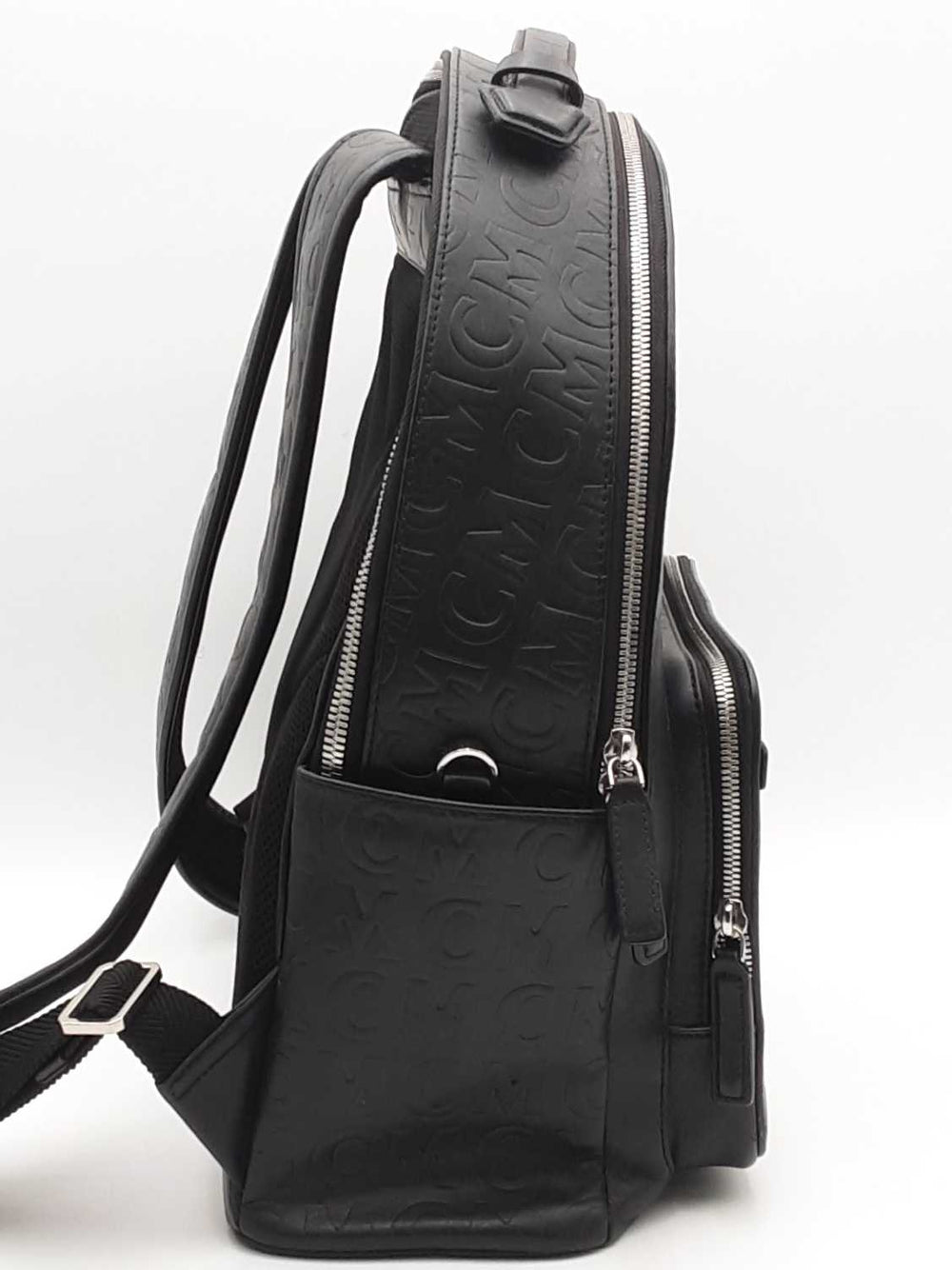 s*o様 MCM Backpack black sizeM Mcm Black Leather Visetos Monogram Black Backpack Aa0526wzxsa