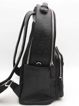 Mcm Black Leather Visetos Monogram Black Backpack Aa0526wzxsa