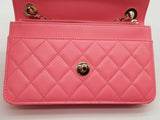 Chanel Trendy Cc Wallet On Chain Bright Pink Leather Crossbody Bag Do0126wxzxde