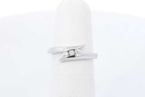 0.18ctw Diamond Ring In 14k White Gold 2.7 Grams Size 4.75 Eb0725lxzdu