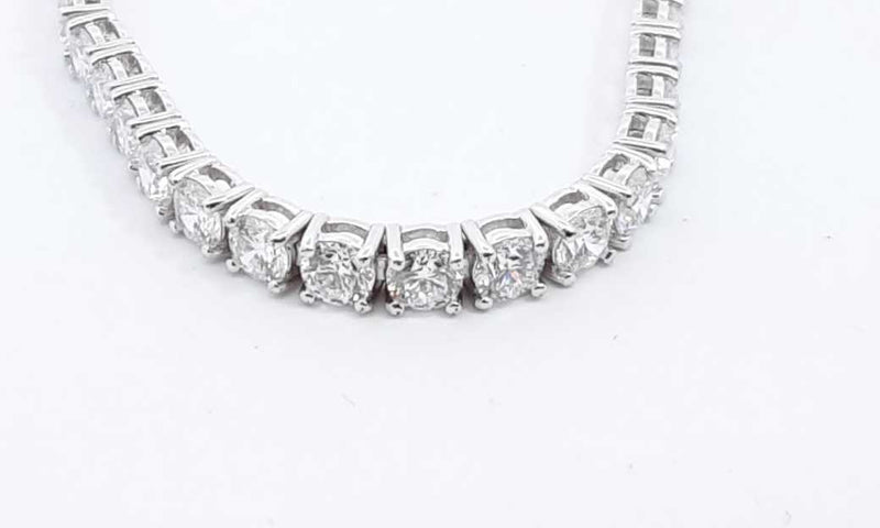 14k White Gold Lab Grown Diamond Tennis Bracelet 7 Inch Eboprxdu 144030006971