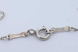 Tiffany & Co. Peretti 925 Eternal Circle Pendant Necklace 4.1g 16 Inch Eb626rxde
