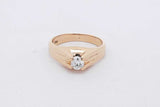 0.15ctw Diamond 14k Yellow Gold Ring 4.9 Grams Size 7 Eb0526rxzsa