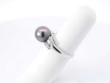 Diamond & Tahitian Pearl Cocktail Ring In 18k Gold 5.7g Size 5.75 Fw0426prxdu