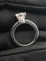 Tiffany & Co. 1.72 Cttw Diamond & Platinum Ring 6.5 Grams Size 4.25 Fw0126ixxzdu