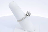 Center Diamond Approx. 0.75ctw Ring In 14k White Gold 4g Size 6.5 Eb0724cxzsa