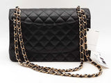 Chanel Classic Double Flap Caviar Jumbo Black Handbag Aa0725rrxz