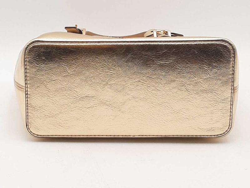 Michael Kors Gold Jet Set Gold Handbag Aa0625orsa