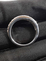 0.42 Cttw Diamond & 95% Platinum Wedding Band 7.4 Grams Size 6.25 Fw0326orrdu