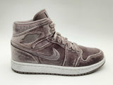 Nike Air Jordan 1 Mid Se Lavender Velvet High Top Sneakers Size 7 Fw1124wxde