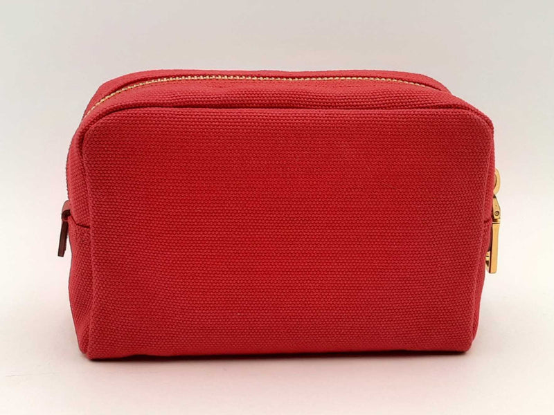 Prada Necessaire Red Canvas Clutch Fw1124lxzsa