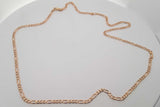 14k Yellow Gold Figaro Chain Necklace 8.6 Grams 23 Inch Eb0426prxsa