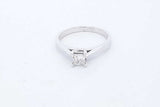 0.5ctw Princess Cut Diamond Ring 14k White Gold 3.7 Grams Size 8.75 Eb0725pxzde