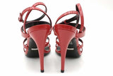 Gucci Regent Strappy Horsebit Red Leather Heels Size 37 Eb0926oorsa