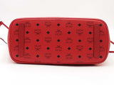 Mcm Large Reversible Tote Red Handbag With Pochette Aa0726lcrsa
