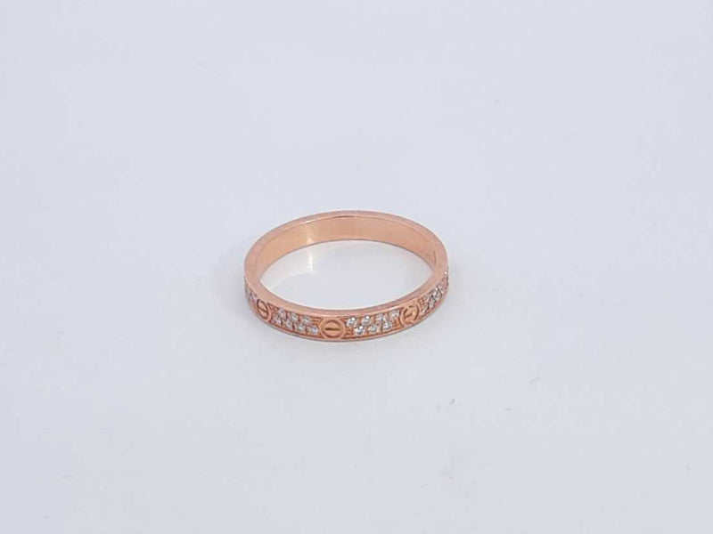 Cartier 18k Rose Gold 3.1 Grams Mini Love Ring Size 5 Aa0625ozxzsa