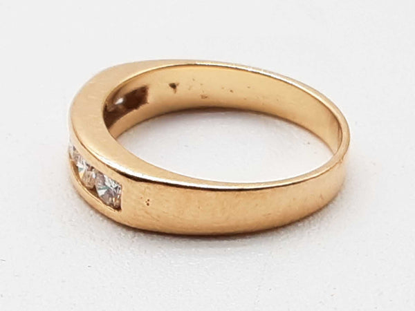 14k Yellow Gold Diamond Channel Set Ring Size 4 Dolxzde 144020013719