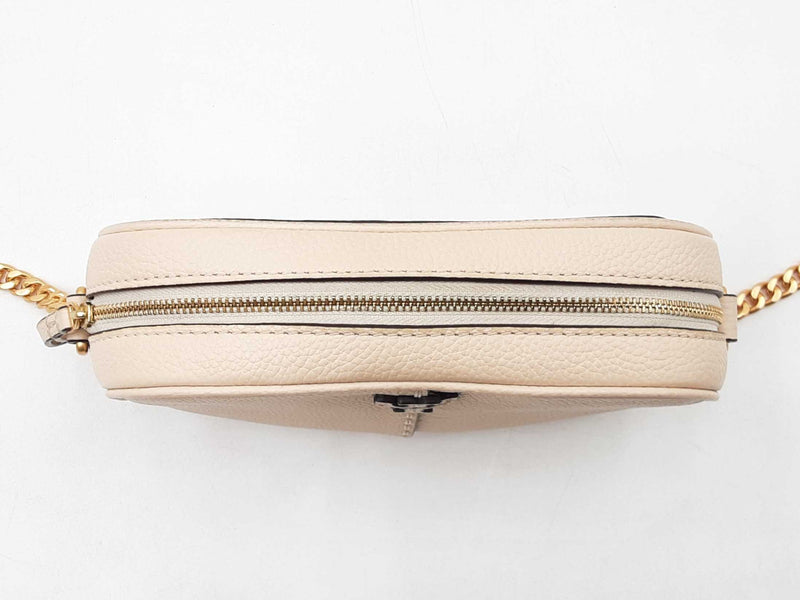 Tory Burch Camera Bag In Beige Leather Fw0925crdu