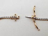 1.00 Cttw Lab Grown Diamonds 14k Yellow Gold 4.3g Tennis Bracelet 7.25 In Do0525rcxde